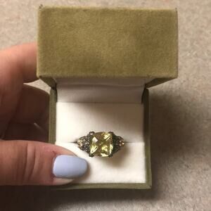 Barbara Bixby Lemon Citrine Ring 18K Gold
